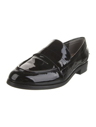 Stuart Weitzman Patent Leather Tassel Accents Loafers