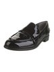 Stuart Weitzman Patent Leather Tassel Accents Loafers