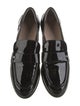 Stuart Weitzman Patent Leather Tassel Accents Loafers