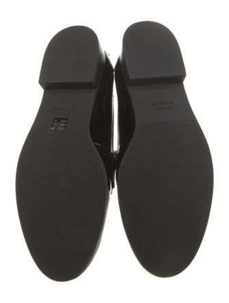 Stuart Weitzman Patent Leather Tassel Accents Loafers