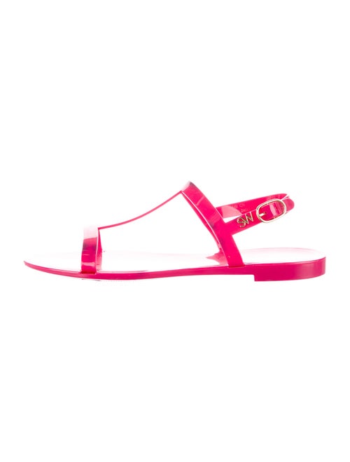Stuart Weitzman Rubber T-Strap Sandals