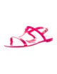 Stuart Weitzman Rubber T-Strap Sandals