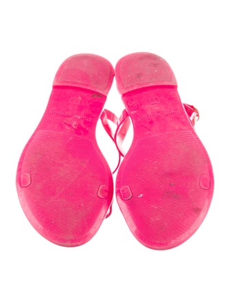 Stuart Weitzman Rubber T-Strap Sandals