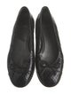 Stuart Weitzman Patent Leather Bow Accents Ballet Flats