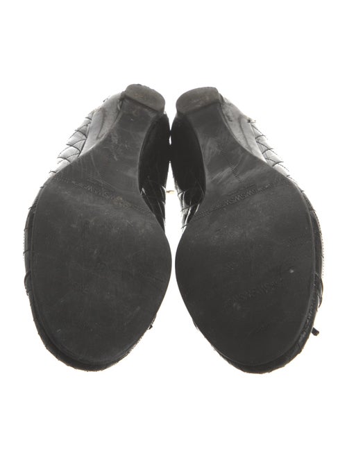 Stuart Weitzman Patent Leather Bow Accents Ballet Flats