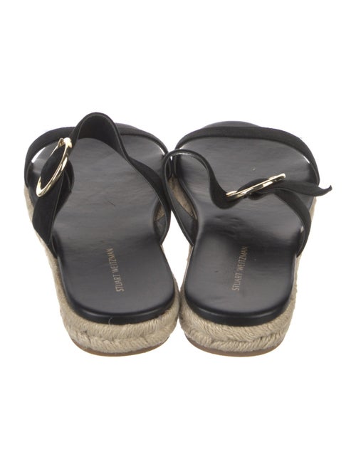Stuart Weitzman Suede Braided Accents Espadrilles