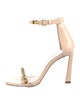 Stuart Weitzman Leather Studded Accents Sandals