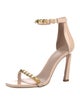 Stuart Weitzman Leather Studded Accents Sandals
