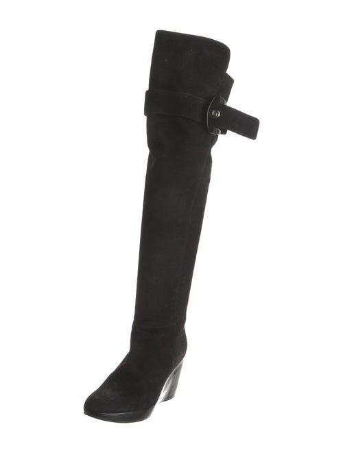 Stuart Weitzman Suede Studded Accents Boots