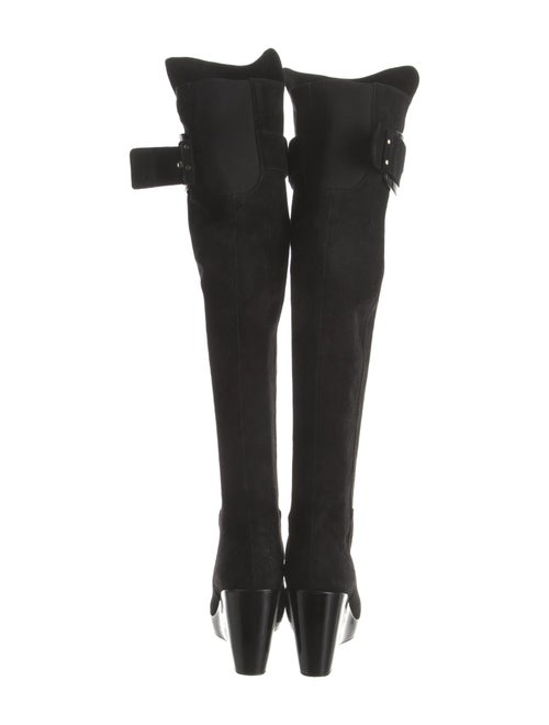 Stuart Weitzman Suede Studded Accents Boots