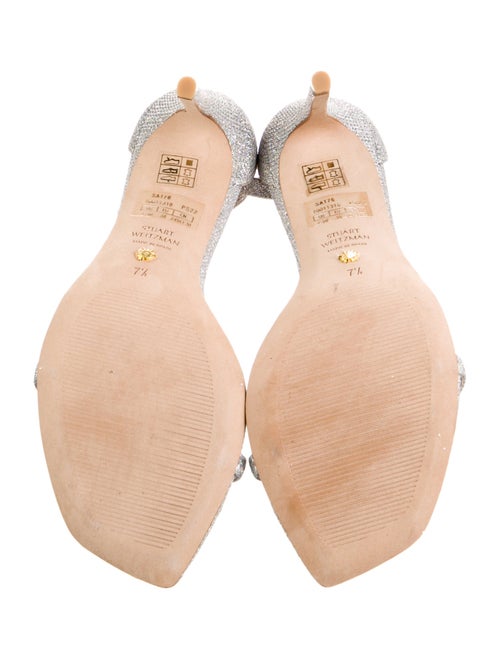 Stuart Weitzman Glitter Glitter Accents Sandals