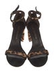 Stuart Weitzman Ponyhair Animal Print Sandals
