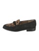 Stuart Weitzman Suede Animal Print Loafers