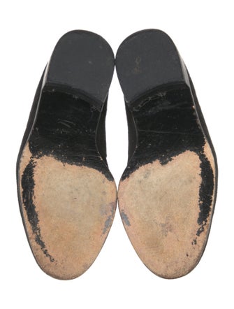 Stuart Weitzman Suede Animal Print Loafers