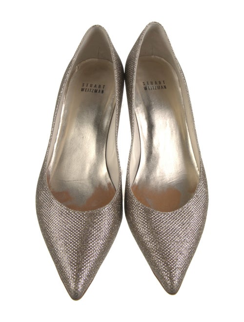 Stuart Weitzman Glitter Glitter Accents Pumps