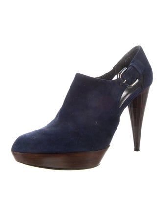 Stuart Weitzman Suede D'Orsay Pumps