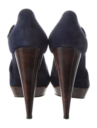 Stuart Weitzman Suede D'Orsay Pumps
