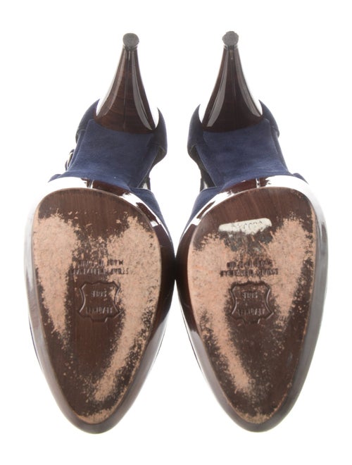 Stuart Weitzman Suede D'Orsay Pumps