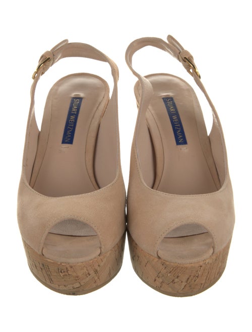 Stuart Weitzman Suede Slingback Pumps