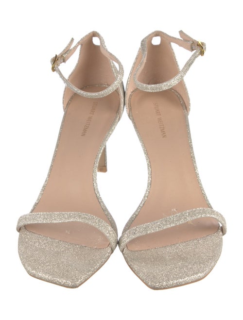 Stuart Weitzman Glitter Glitter Accents Sandals