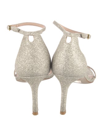 Stuart Weitzman Glitter Glitter Accents Sandals