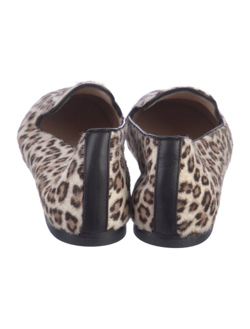 Stuart Weitzman Ponyhair Animal Print Loafers
