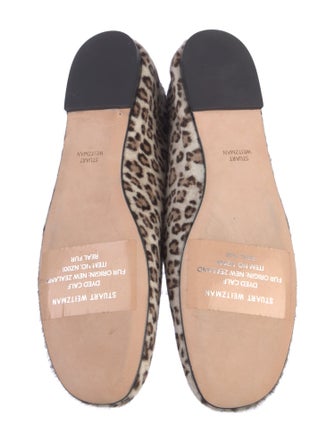 Stuart Weitzman Ponyhair Animal Print Loafers
