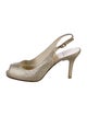 Stuart Weitzman Glitter Glitter Accents Slingback Pumps