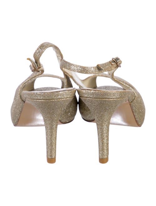 Stuart Weitzman Glitter Glitter Accents Slingback Pumps