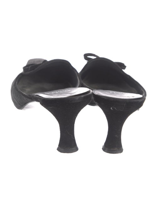 Stuart Weitzman Bow Accents Mules