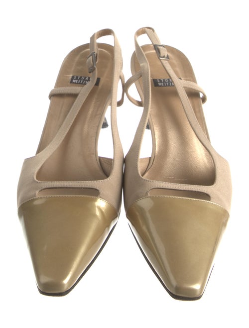 Stuart Weitzman Leather Slingback Pumps