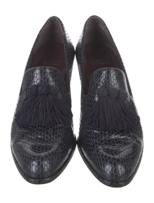 Stuart Weitzman Patent Leather Animal Print Pumps