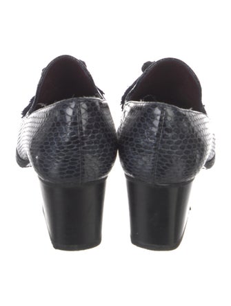 Stuart Weitzman Patent Leather Animal Print Pumps