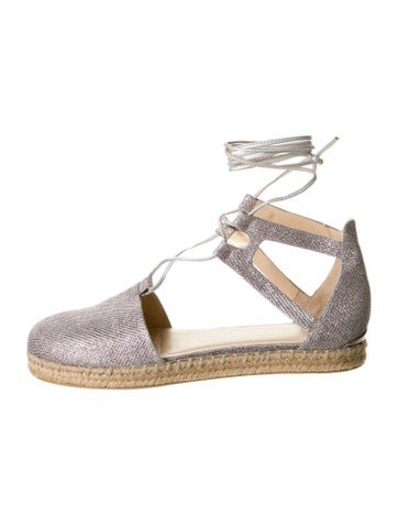Stuart Weitzman Flats Glitter Espadrilles US 8.5 |