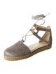 Stuart Weitzman Glitter Espadrilles