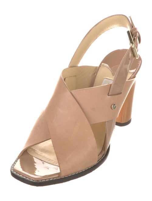 Stuart Weitzman Leather Slingback Sandals