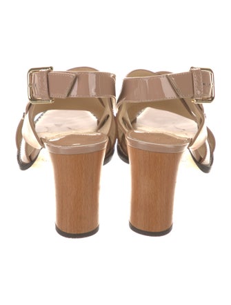 Stuart Weitzman Leather Slingback Sandals