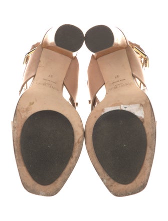 Stuart Weitzman Leather Slingback Sandals