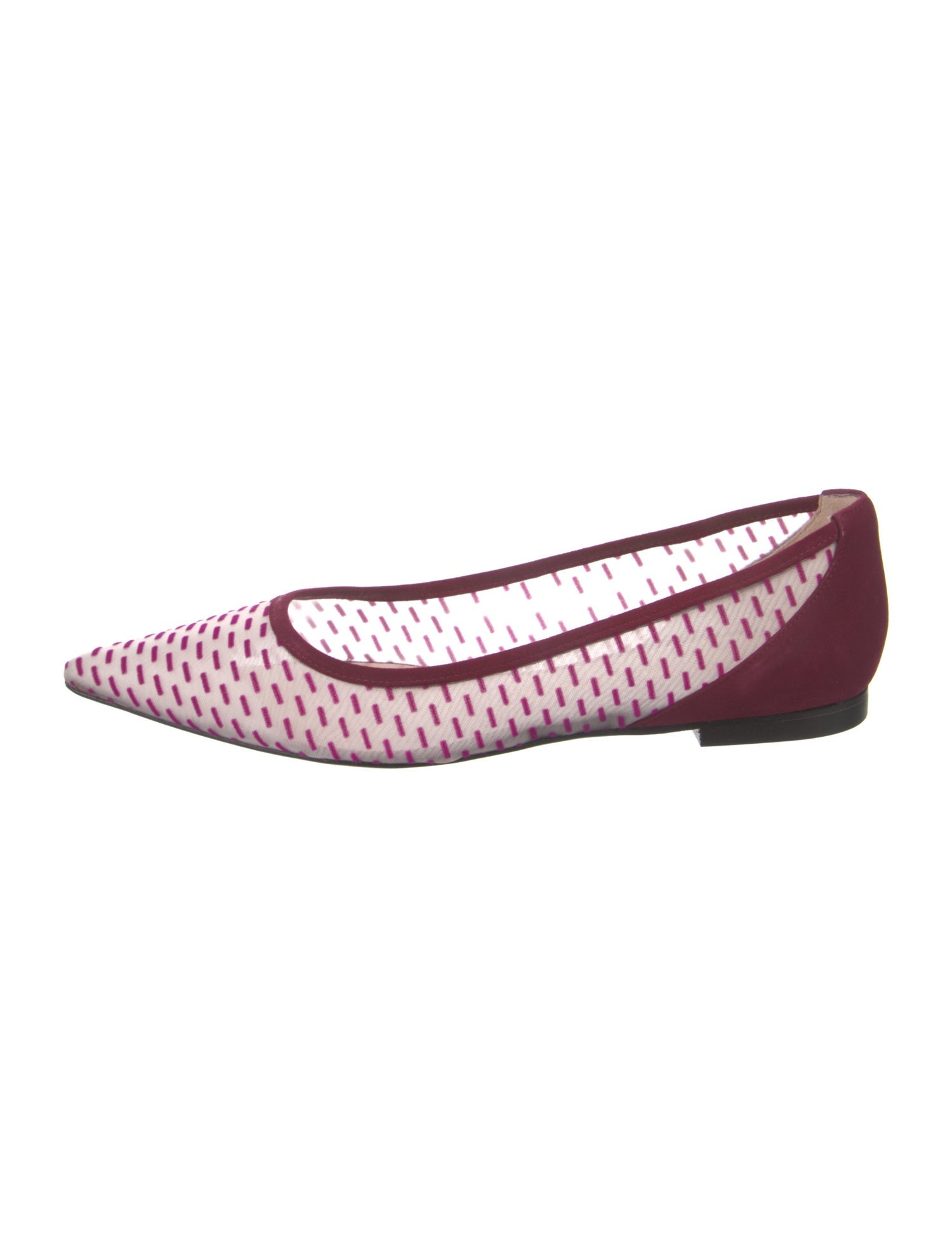Stuart Weitzman Mesh Printed Flats