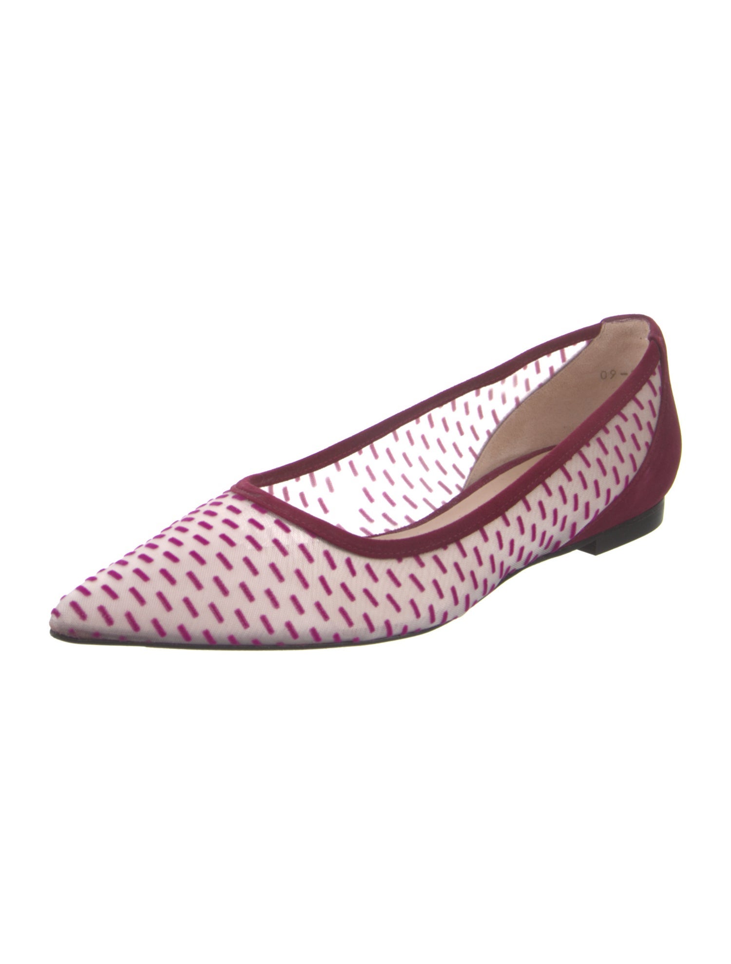 Stuart Weitzman Mesh Printed Flats