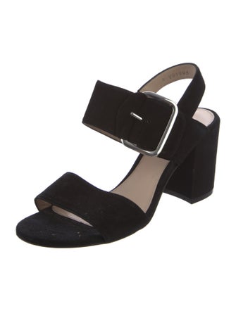 Stuart Weitzman Suede Slingback Sandals