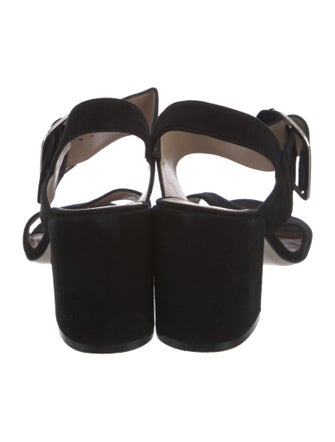 Stuart Weitzman Suede Slingback Sandals