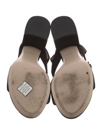 Stuart Weitzman Suede Slingback Sandals