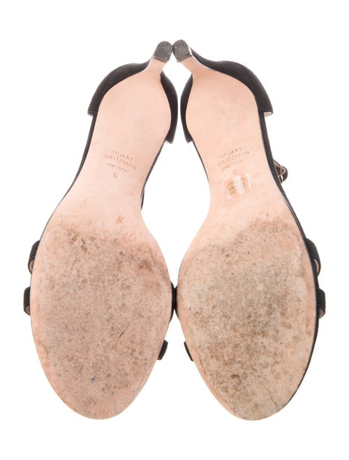 Stuart Weitzman Suede Cutout Accent Sandals