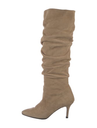 Stuart Weitzman Suede Slouch Boots