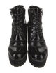 Stuart Weitzman Patent Leather Combat Boots