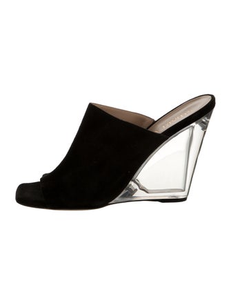 Stuart Weitzman Suede Slides