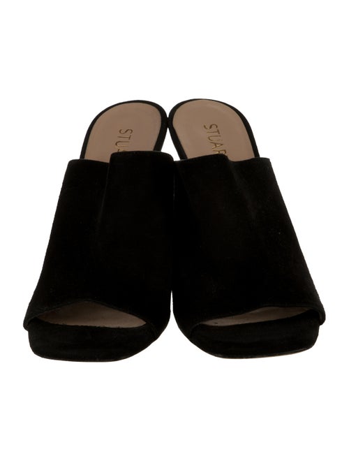 Stuart Weitzman Suede Slides