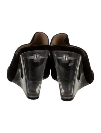 Stuart Weitzman Suede Slides