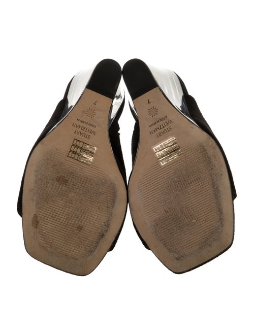Stuart Weitzman Suede Slides